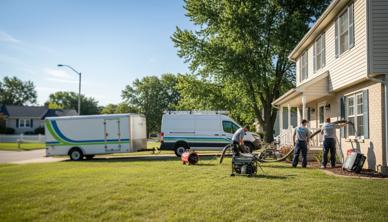 Flooded Basement Restoration And Cleanup With Repair in Higginsville, MO near me